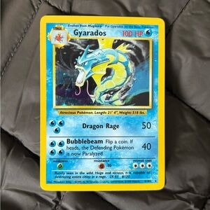 Vintage Near Mint HOLOGRAPHIC Gyarados Pokémon Trading Card 6/102